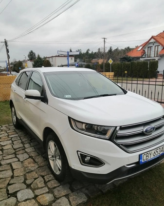 Ford EDGE cena 72500 przebieg: 168000, rok produkcji 2017 z Bydgoszcz małe 92